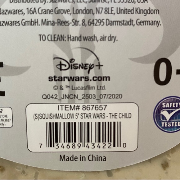 Star Wars Squishmallow The Child BabyYoda 5” Plush - Picture 4 of 4